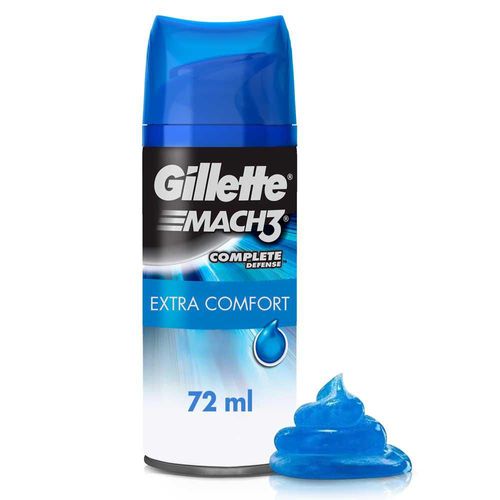 Gel De Afeitar Gillette MACH 3 Barba Extra Comfort (72  ml)