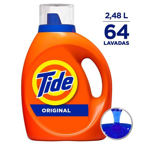 Detergente TIDE Liquido Original 64 Load (2480  ml)