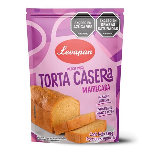 Mezcla LEVAPAN Para torta casera mantecada (450  gr)