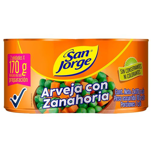 Arveja Zanahoria SAN JORGE Conservas (210  gr)