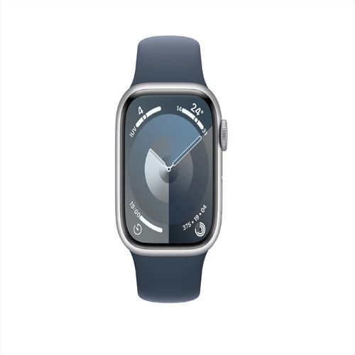 Apple Watch Serie 9 Gps 45Mm Color Plata Silver Correa Deportiva