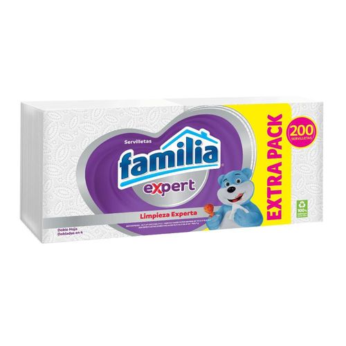 Servilletas FAMILIA Expert blanca (200  und)