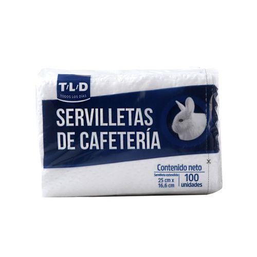 Servilletas T/L/D TODOS LOS DIAS De Cafetería (100  und)