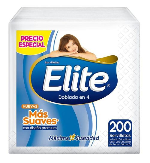 Servilletas ELITE En 4 x 200 Und (200  und)