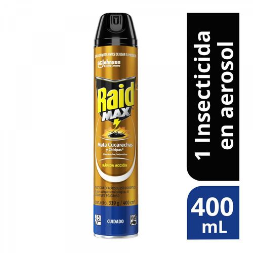 Insecticida Aerosol Mata Insectos Rastreros RAID 400  ml