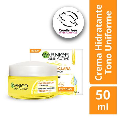 Crema facial GARNIER SKIN ACTIVE Vitamina c express aclara (50  ml)