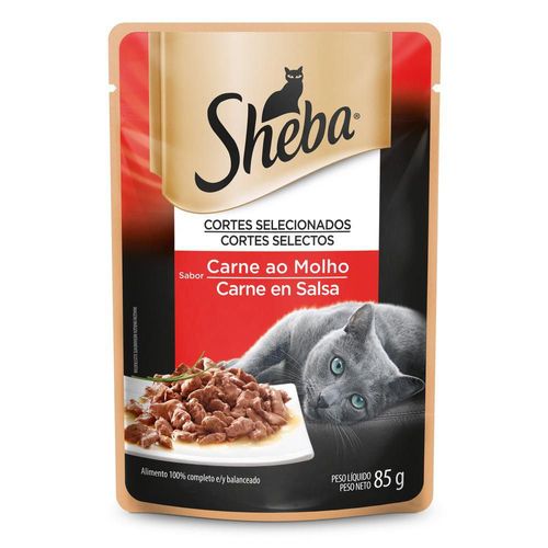 Pouch Carne Para Gatos Adulto SHEBA 85  gr