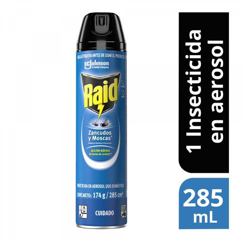 Insecticida Aerosol Mata Insectos Voladores RAID 285  ml