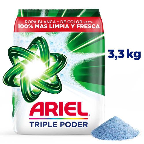 Detergente En Polvo ARIEL Triple Poder (3300  gr)