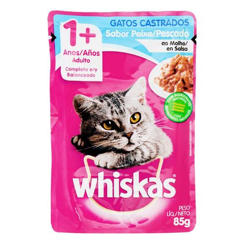 Aliment Gato Castrad Sabr Pesc WHISKAS 85  gr