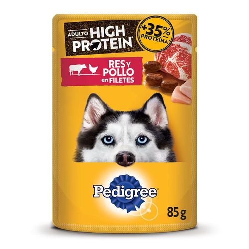 Alimento Humedo Adulto Res Pollo Filete PEDIGREE 85  gr