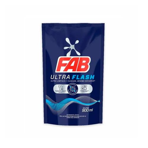 Detergente líquido  FAB Ultra flash (900  ml)