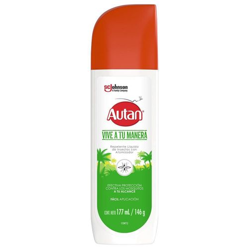 Repelente AUTAN insectos vive a tu manera en spray (177  ml)