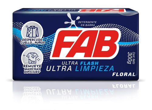 JABON FAB ULTRA FLASH FLORAL (300  gr)