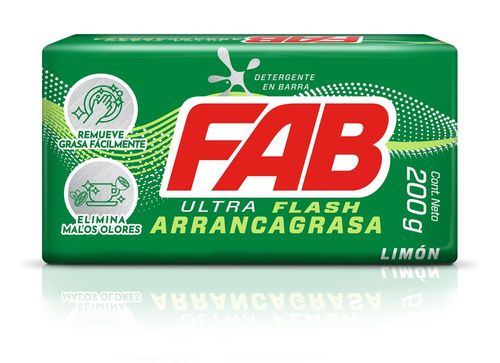 Jabon FAB Ultra Flash Limon (200  gr)