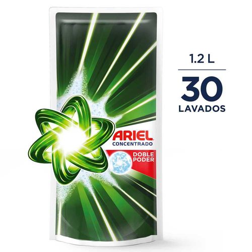 Detergente Líquido ARIEL Doble Poder Concentrado (1200  ml)