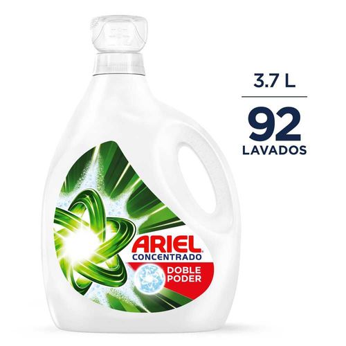 Detergente Líquido ARIEL Doble Poder Concentrado (3700  ml)