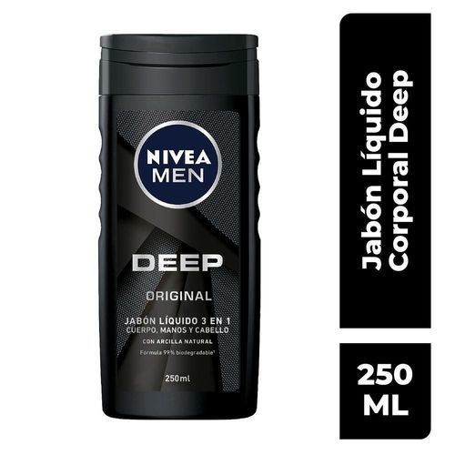 Jabón corporal NIVEA men deep  (250  ml)