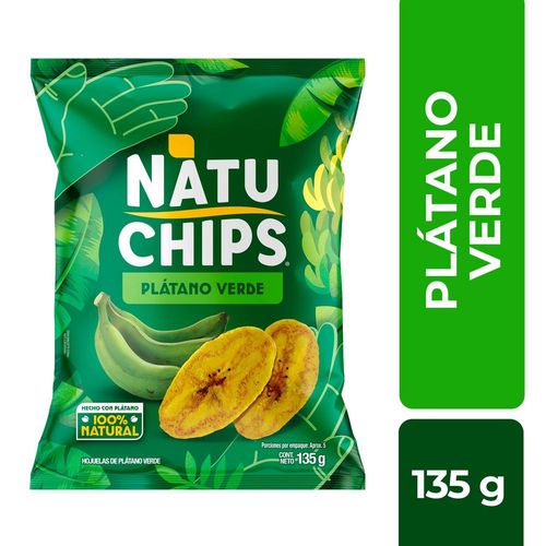 Platanitos NATUCHIPS Verdes (135  gr)
