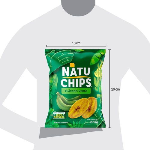 Platanitos NATUCHIPS Verdes (135  gr)