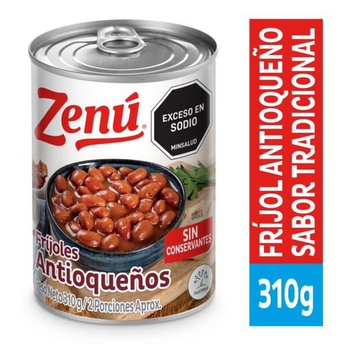 FRIJOL ANTIOQUENO ZENU 310  gr