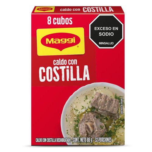 Caldo con costilla MAGGI x8 cubos (88  gr)