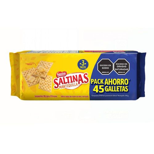 Galletas SALTINAS 3 TACOS MANTEQUILLA (288  gr)