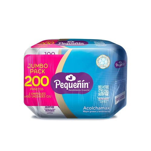 Pañitos húmedos PEQUENIN acolchamax (200  und)