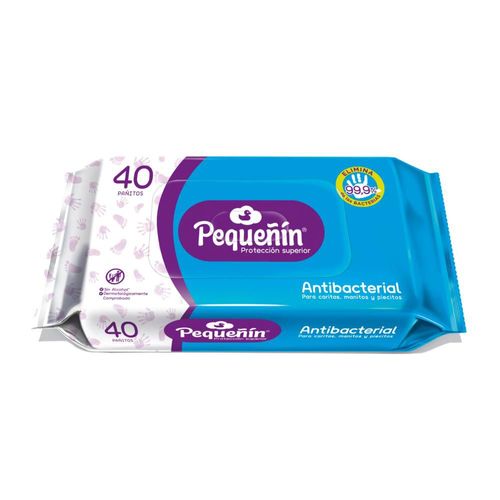 Pañitos húmedos PEQUENIN antibacteriales (40  und)