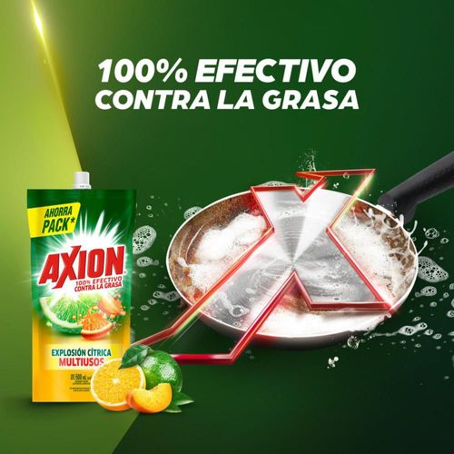 Lavaloza Líquido AXION Explosión Cítrica  Doypack (500  ml)