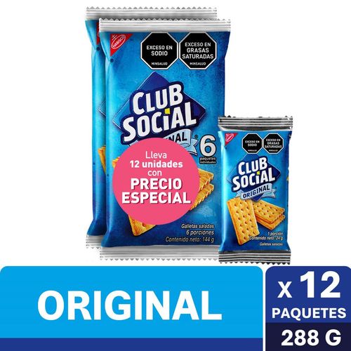 Galletas CLUB SOCIAL original x12und (288  gr)