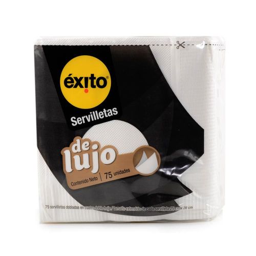 Servilleta EXITO MARCA PROPIA Blanca De Lujo (75  und)