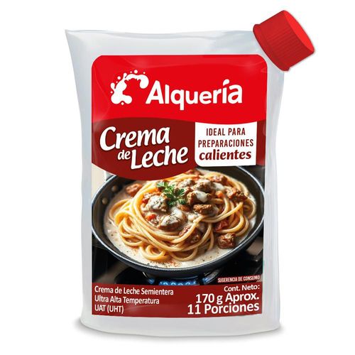 Crema de leche ALQUERIA ideal para preparaciones calientes (170  gr)