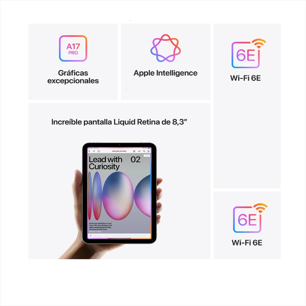 Ipad Mini A17 Pro 128Gb (7Th Gen 2024) Azul Wi Fi img #5