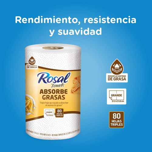 Toallas de cocina ROSAL absorbe grasas (1  und)