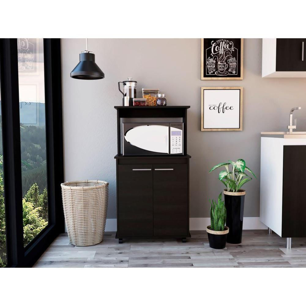 Módulo Microondas Delfi, Wengue, Con Dos Puertas Batientes img #2