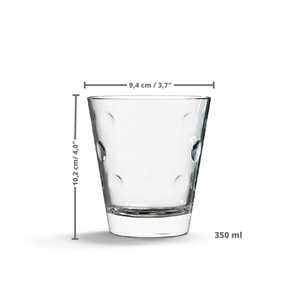 SET X 6 VASOS CIRCUS ROCKS CRISTAR 0618CL img #3