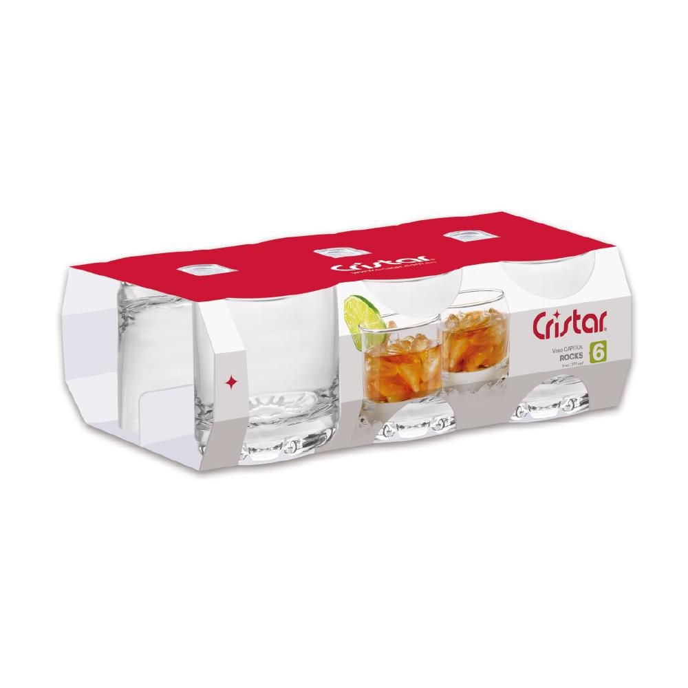 SET X 6 VASOS CAPÍTOL ROCKS CRISTAR 0445CL img #6