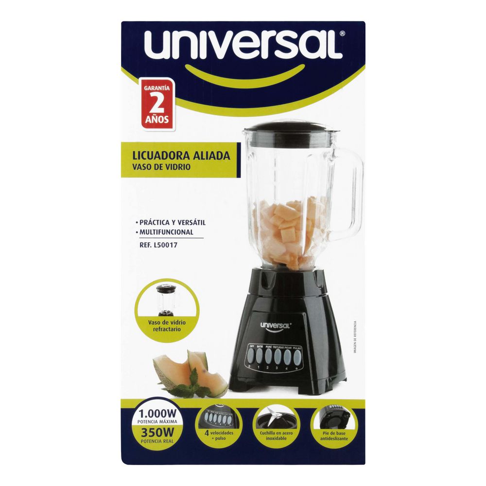 Vaso De Vidrio Licuadora Universal 350 Watts Licuadora UNIVERSAL - Main Image