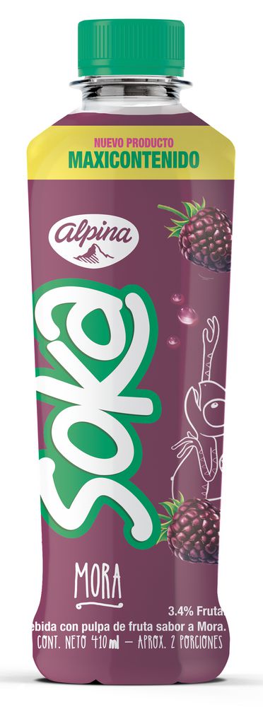 Jugo SOKA Mora Botella (410  ml)