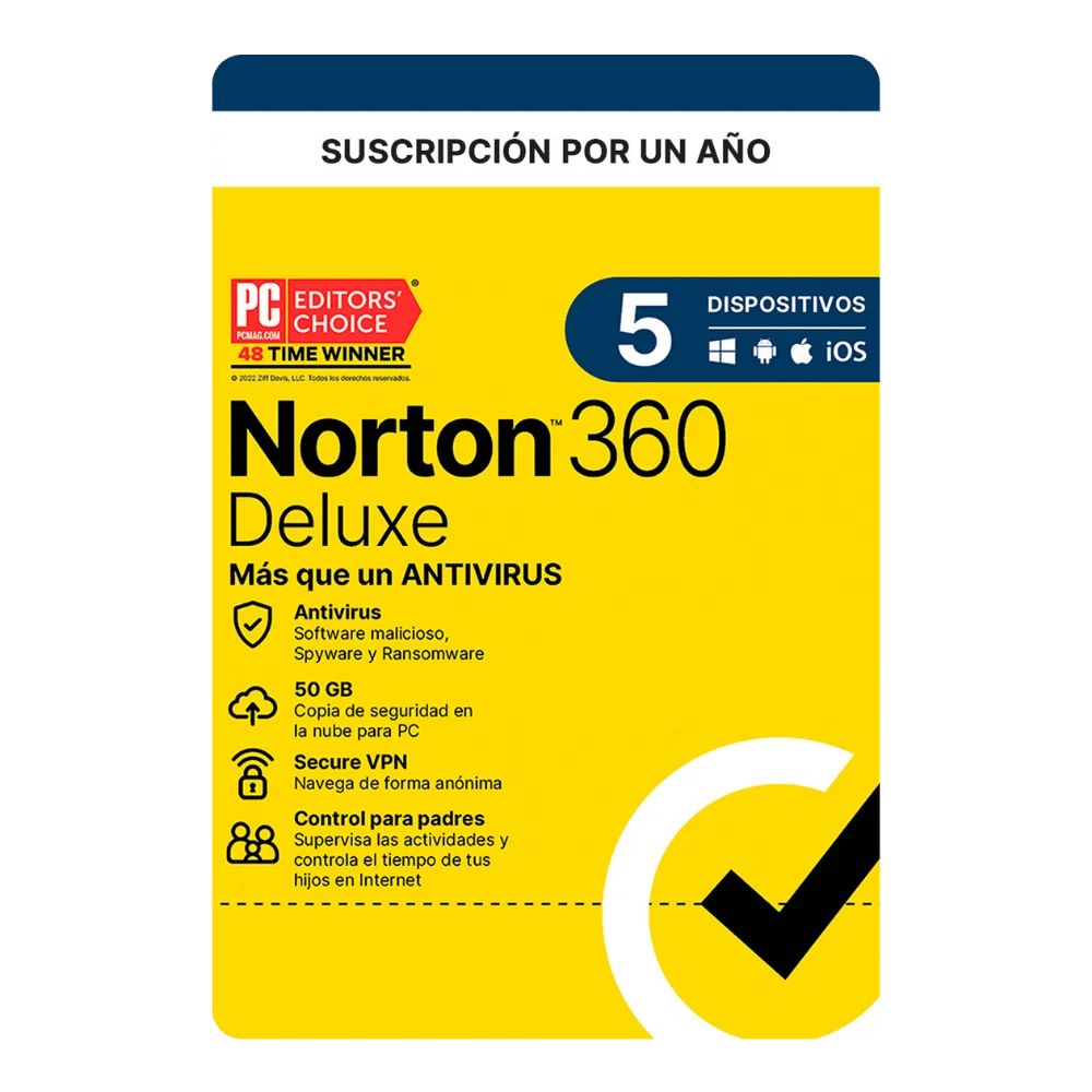 Norton 360 Deluxe 5 Dispositivos 1 Año img #1