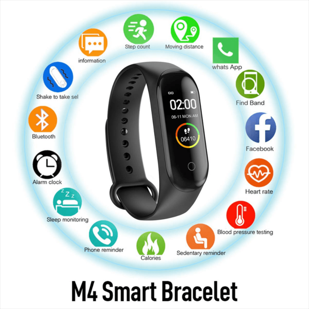 Reloj Inteligente Smart Bracelet M4 Sport Fitness Carulla