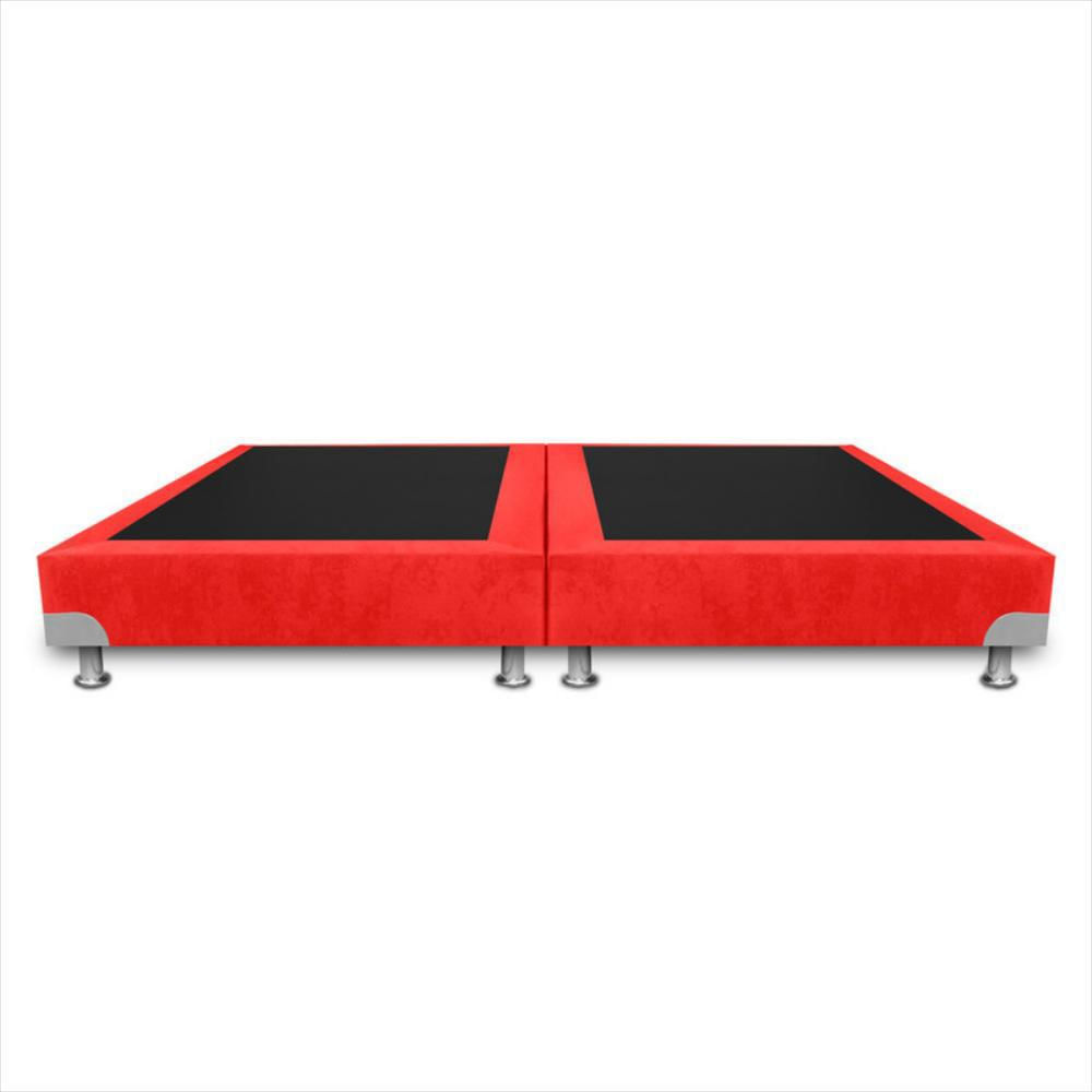 Base Cama Magic Class Bostondividida 200X200 Microfibra Rojo img #2