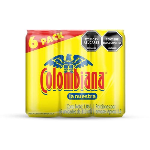 Gaseosa COLOMBIANA en lata x6und (1860  ml)