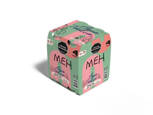 Agua tónica MEH bebida carbonatada x4und (1076  ml)