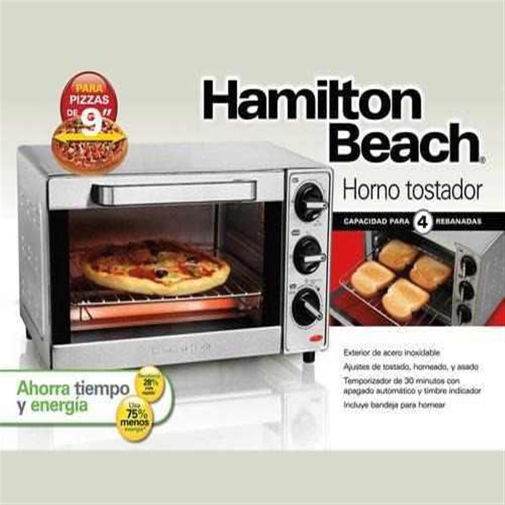 Horno tostador hamilton discount beach 4 rebanadas