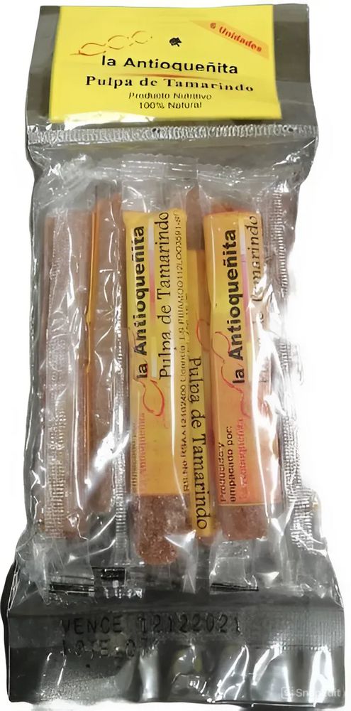 Pulpa  LA ANTIOQUENITA de tamarindo en barra x6und (100  gr)