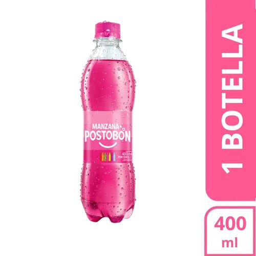 Gaseosa POSTOBON manzana botella (400  ml)