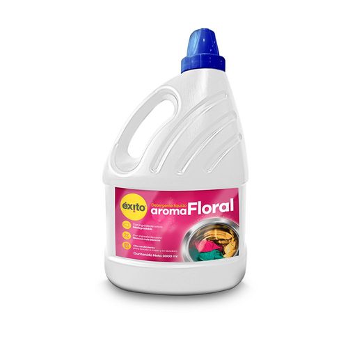 Detergente líquido EXITO MARCA PROPIA aroma floral (3000  ml)
