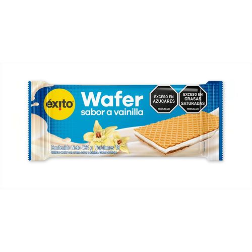 Galletas EXITO MARCA PROPIA wafer sabor a vainilla (432  gr)